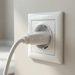 Diall Fiche Électrique-Fiche mâle blanc glossy 16A 2 pôles