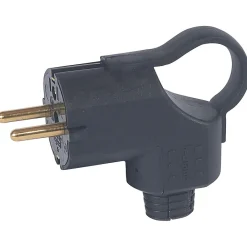 Legrand Fiche Électrique-Fiche mâle caoutchouc coudée 16A 2P+T