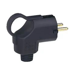 Legrand Fiche Électrique-Fiche mâle caoutchouc coudée 16A 2P+T
