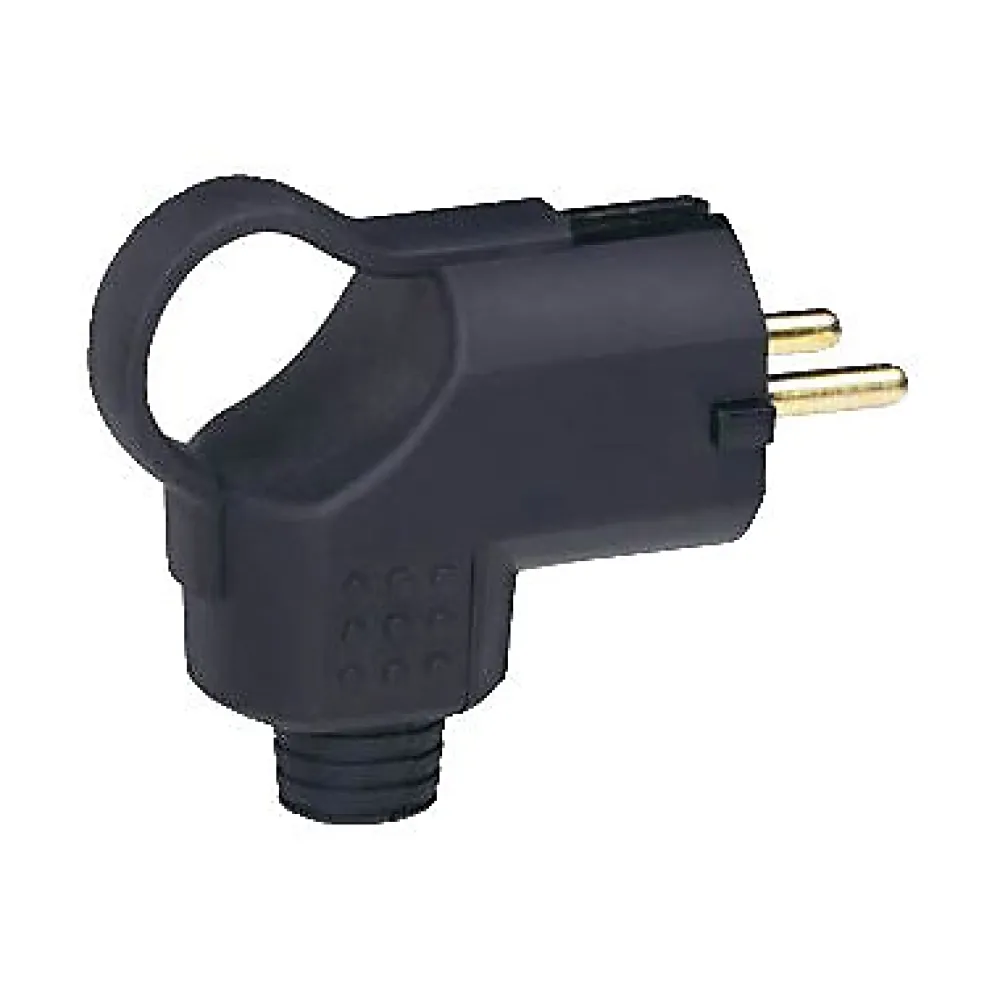 Legrand Fiche Électrique-Fiche mâle caoutchouc coudée 16A 2P+T