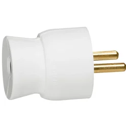 Legrand Fiche mâle droit 16A 2 P+T blanc