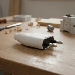 Zenitech Fiche Électrique-Fiche mâle lumineuse 6A métal