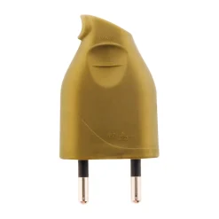 Zenitech Fiche mâle 2P 6A latérale - or -
