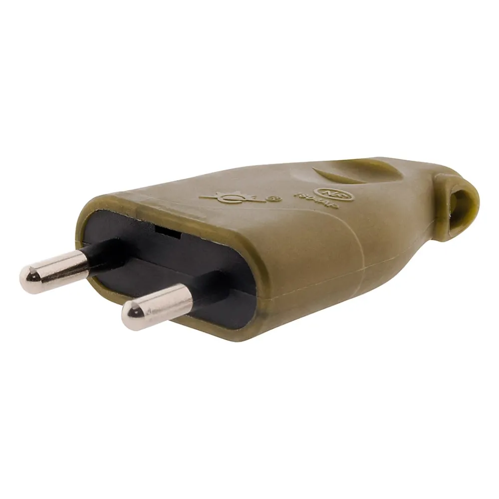 Zenitech Fiche mâle 2P 6A latérale - or -