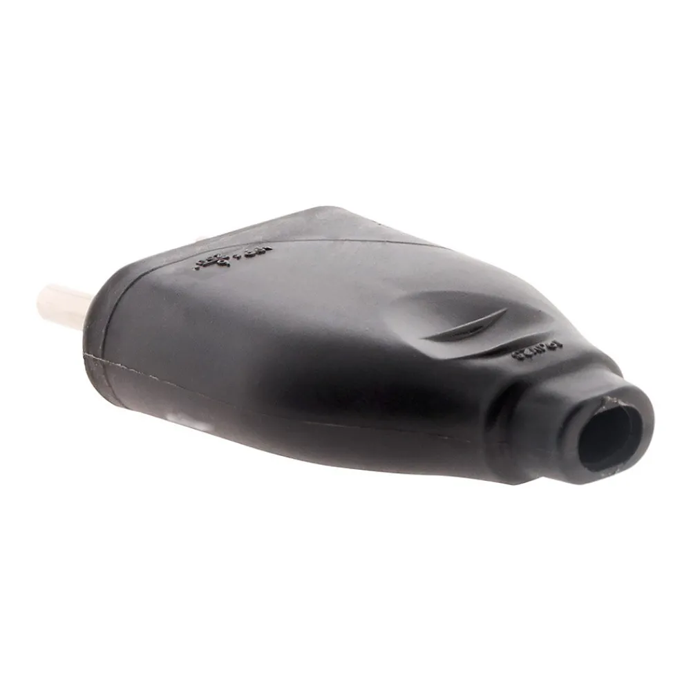 Zenitech Fiche mâle 2P 6A - Noir -