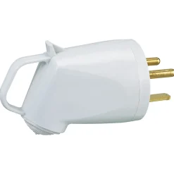 Legrand Fiche mâle Plexo 2 ports avec terre blanc 32A