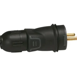 Legrand Fiche Électrique-Fiche mâle 2 ports avec terre noir l.124mm 16A