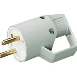 Lebenoid Fiche mâle 2P+T 16A IP40 à anneau - Gris - Lébénoïd
