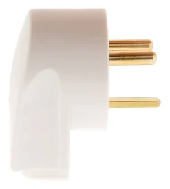 Zenitech 5 fiches mâles 20A coudées 2P+T