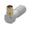 Erard Fiche TV 9.5 mm - Mâle coudée 90° à souder - connecteurs plaqués or -