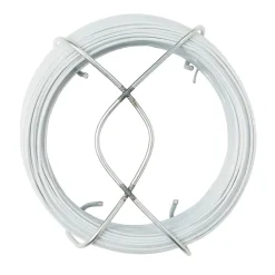 Diall Fil d'acier revêtement PVC Blanc ø0.8 mm, 50 m
