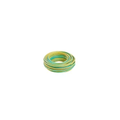 Nexans Câble Et Fil D’Installation-Fil 2,5mm² H07VU vert/jaune couronne 10m