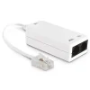 Avidsen Filtre ADSL RJ45 Mâle avec prise RJ11 Femelle et prise RJ45 Femelle