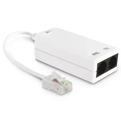 Avidsen Filtre ADSL RJ45 Mâle avec prise RJ11 Femelle et prise RJ45 Femelle