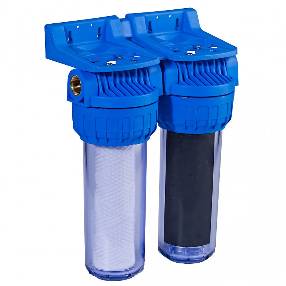 Orion Filtre à eau 113 - Porte filtre Duplex anti-odeurs anti-goût Filtration 20 microns