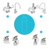 Profine Filtre à Eau Platinium Medium- Filtre Pour Le Traitement Des Polluants éternels (pfas) Et Métaux Lourds