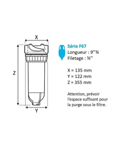 Apic Station De Filtration-Filtre tête laiton F67 1 pouce
