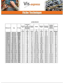 Fischer Ancrage FBN II 12X176 Filetée sur 129 Acier zingué - 5 pièces