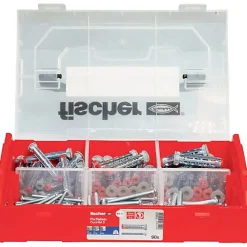 O91 Fischer FixTainer DuoHM TX cheville pour corps creux 55 mm, montage rapide et charges élevées