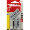 O91 Fischer FTP K6 Cheville pour béton cellulaire 50 mm, jeu de 4 + ProfiBit PH3