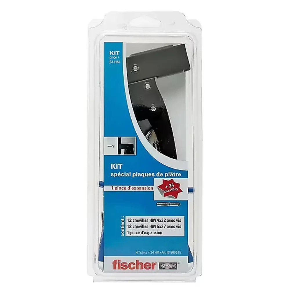 Fischer Kit De Chevilles-Kit Pince Et 24 Chevilles Pour Plaques De Platres