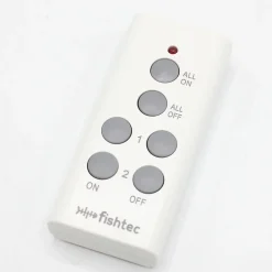 Fishtec - Lot 2 prises télécommandées 2300W, 30m, PVC, 9,9x5,5 cm