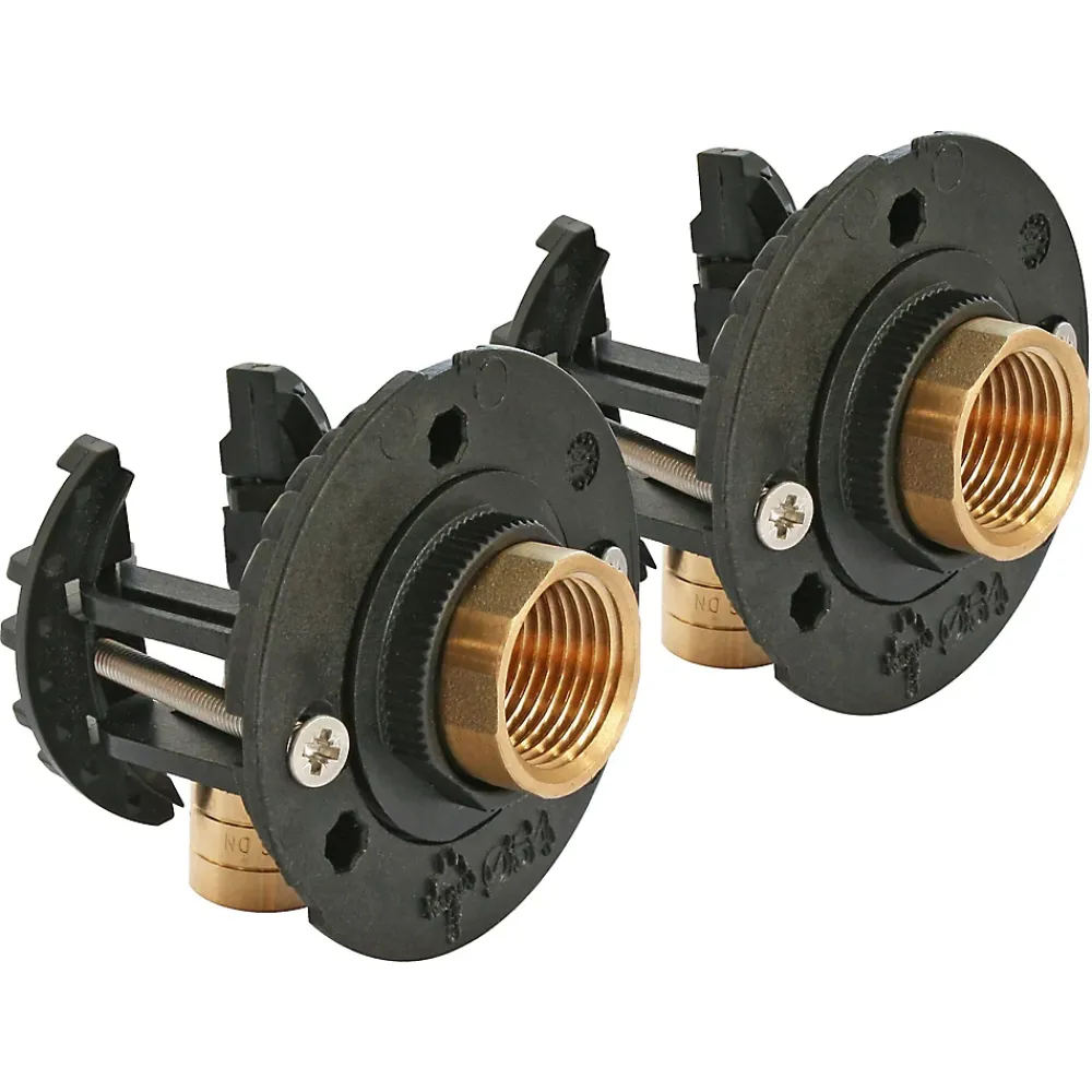 Somatherm for you Fixation pour robinetterie Bain Douche pour PER Ø16 raccord à glissement sortie femelle 15/21 (1/2")