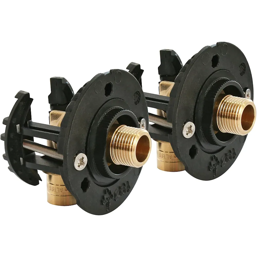 Somatherm for you Fixation pour robinetterie Lavabo pour PER Ø16 raccord à glissement sortie mâle 12/17 (3/8")
