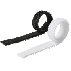 Diall 12 fixations de câbles auto-agrippantes 10 x 150 mm blanc et noir