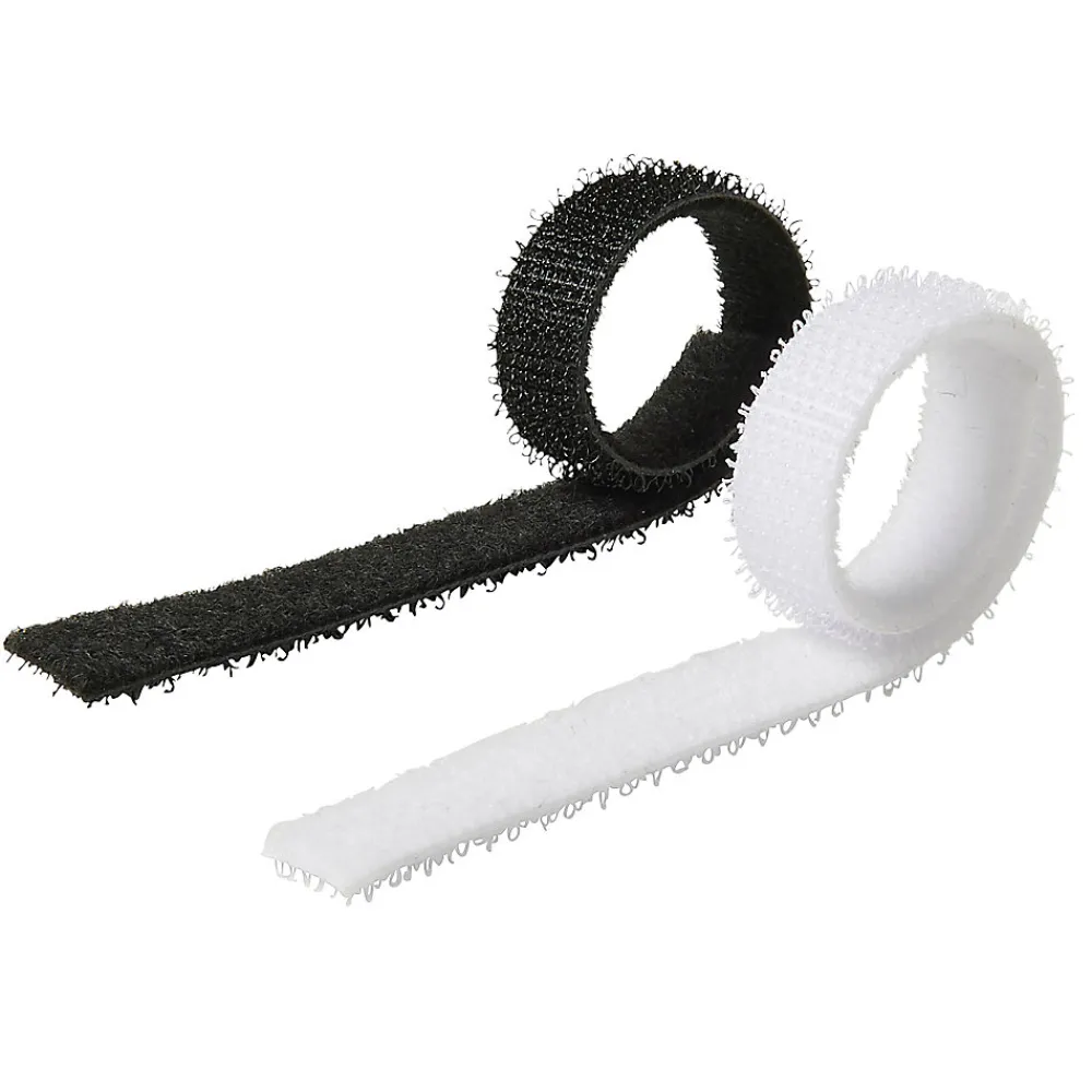 Diall 12 fixations de câbles auto-agrippantes 10 x 150 mm blanc et noir