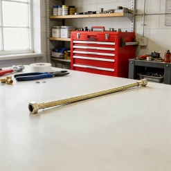 Diall Flexible Robinetterie-Flexible d'alimentation mâle femelle 15x21, longueur 30 cm