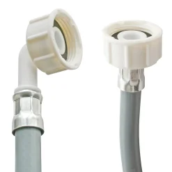 Somatherm for you Alimentation Pour Machine À Laver-Flexible d'alimentation pour machine à laver raccords droits F-F coudé 3/4", L. 2,5m