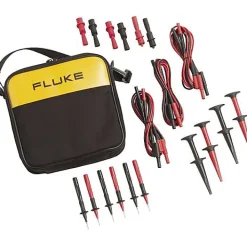 3M France Testeur De Tension-Fluke 700TLK Set de cordons de mesure de sécurité 3x rouge/3x noir 4 mm, 1,5 m, 10 A, CAT III 300 V