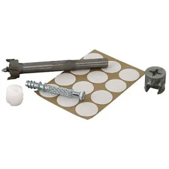 Diall Ferrure-Foret Forstner Ø15 mm avec kit d’assemblage pour montage de meubles