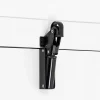 Hardwarexchange Frein de rétention force 115 N, en aluminium anodisé noir, pour porte jusquà 100 KG.