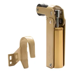 Hardwarexchange Ferme-Porte-Frein de rétention force 115 N, en aluminium anodisé or, pour porte jusquà 100 KG.