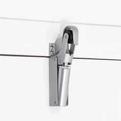 Hardwarexchange Ferme-Porte-Frein de rétention force 80 N en aluminium anodisé argent, pour porte jusquà 80 KG.