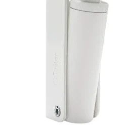 Hardwarexchange Frein de rétention force 60 N en aluminium anodisé blanc pour porte jusquà 40 KG