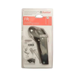 Hardwarexchange Frein de rétention force 30 N en aluminium Noir pour porte jusquà 15 KG