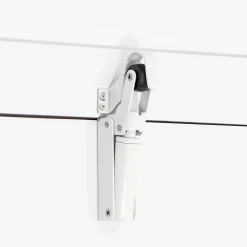 Hardwarexchange Frein de rétention force 115 N, en aluminium anodisé blanc, pour porte jusquà 100 KG.