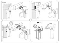 Hardwarexchange Frein de rétention force 80 N totalement en acier inox 304, pour porte jusquà 80 KG.