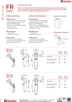 Hardwarexchange Frein de rétention force 80 N totalement en acier inox 304, pour porte jusquà 80 KG.