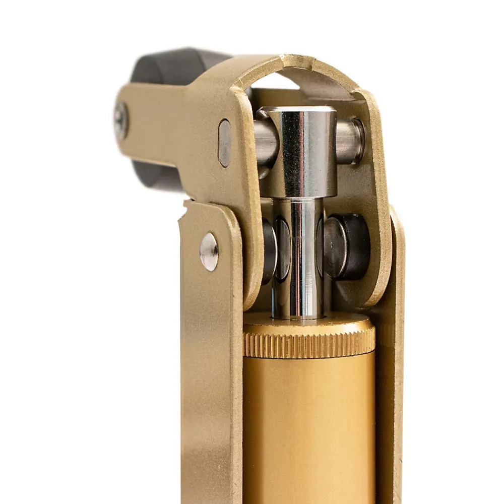Hardwarexchange Ferme-Porte-Frein de rétention Réglable force 1 a 30 N en aluminium anodisé or pour porte jusquà 15 KG