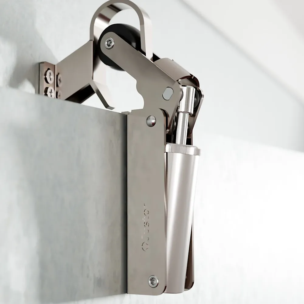 Hardwarexchange Ferme-Porte-Frein de rétention Réglable force 60 a 80 N, totalement en inox 304, pour porte jusquà 80 KG.