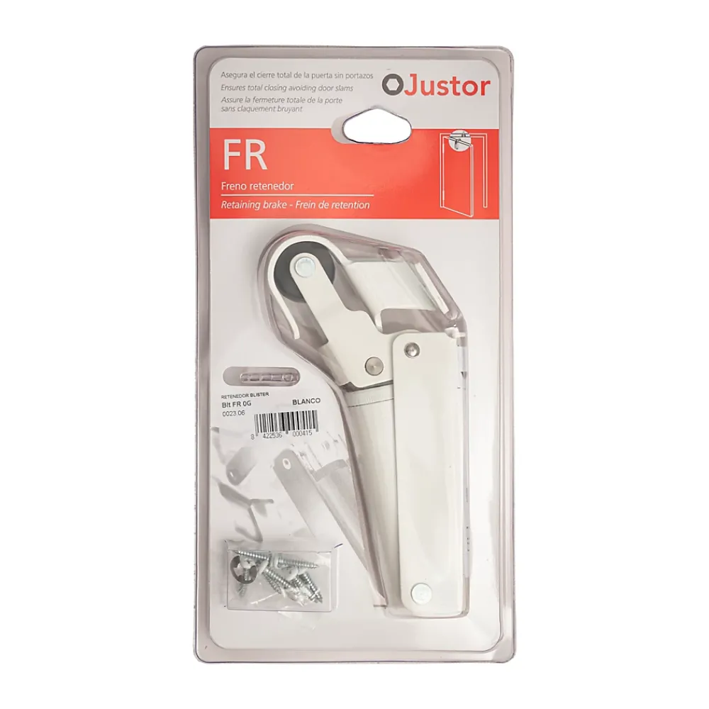 Hardwarexchange Ferme-Porte-Frein de rétention Réglable force 1 a 30 N aluminium anodisé blanc pour porte jusquà 15 KG