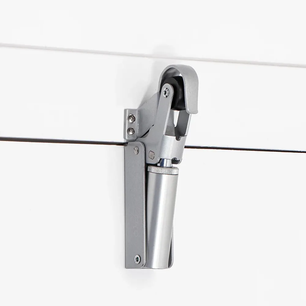 Hardwarexchange Ferme-Porte-Frein de rétention Réglable force 60 a 80 N aluminium anodisé argent, pour porte jusquà 80 KG.