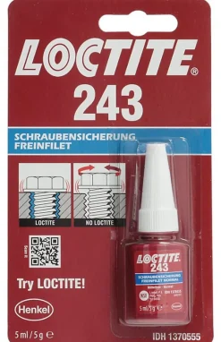 Loctite Colle-Frein filet 243 flacon 5ml pour métal