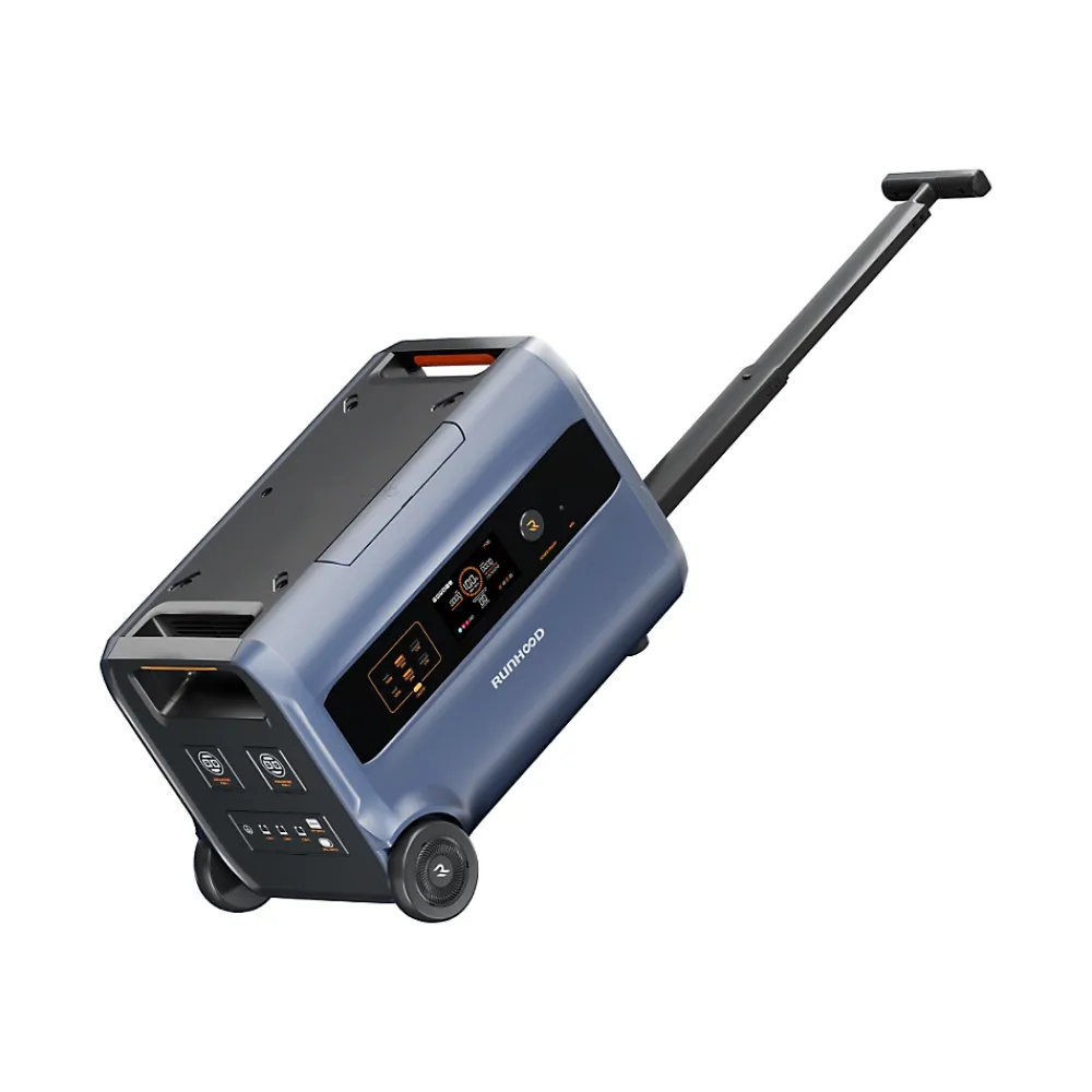Runhood Station Électrique-F2400 - Station d Energie Portable 2400 Wh pour Applications Residentielles et Outdoor