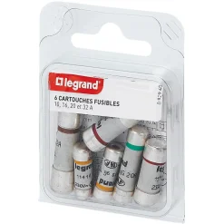 Legrand 6 fusibles céramique avec voyant
