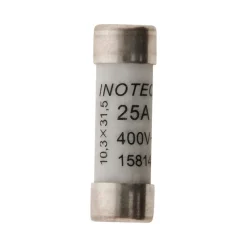 Zenitech Fusible-3 fusibles céramique 10,3x 31,5 25A + voyant